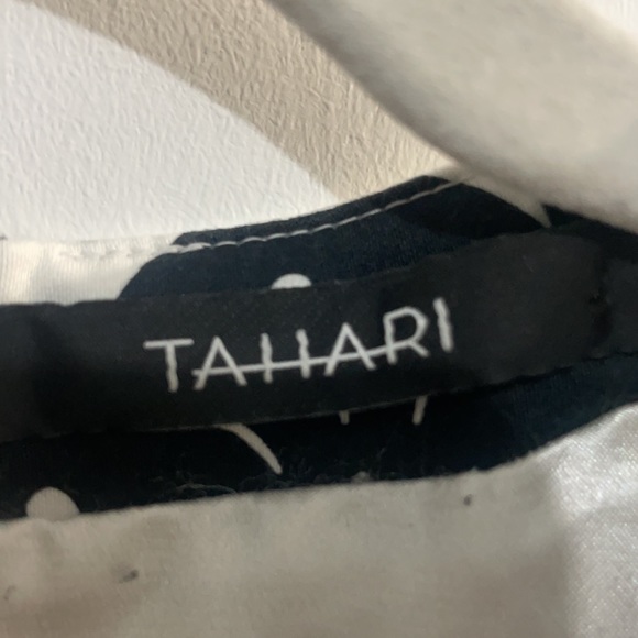 Tahari white/black print dress - Picture 3 of 4